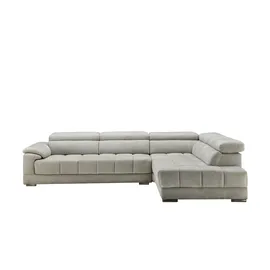 Uno Ecksofa Mikrofaser , grau , Maße (cm): B: H: 72 T: 211.0
