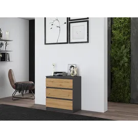 Topeshop Malwa M3 Anthrazit, Artisan, Kommode