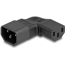 DeLock 80474 Netzadapter Kaltgeräte-Stecker C14 - Kaltgeräte-Buchse C13, Schwarz 1 St. Bag