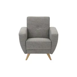 Max Winzer Sessel Jerry Flachgewebe 83 x 85 x 82 cm Grau