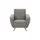 Max Winzer Sessel Jerry Flachgewebe 83 x 85 x 82 cm Grau