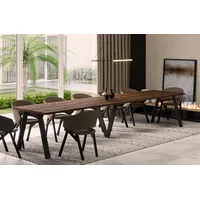 Endo-moebel Endo-Möbel XXL Esstisch Lungo 130cm - 405cm ausziehbar