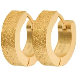 Paar Creolen LADY, gold (goldfarben), Ohrringe, Damen, Creolen