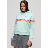 Superdry Kapuzensweatshirt »RAINBOW STRIPE LOGO HOODIE« Superdry Grey Green