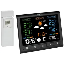 TFA Funk-Wetterstation Contrast, 35.1171.01, schwarz