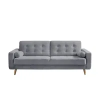 Sofa.de Schlafsofa mit Bettkasten Fjord ¦ grau ¦ Maße (cm): B: 226 H: 88 T: 90