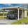 SKANHOLZ Carport Emsland 4,04 x 8,46 m unbehandelt beige mit Abstellraum