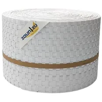 zaunzu® Sichtschutzstreifen 26 m weiß Rattan