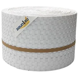zaunzu® Sichtschutzstreifen 26 m weiß Rattan