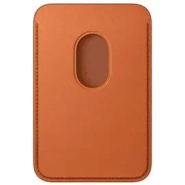 Apple iPhone Feingewebe Wallet mit MagSafe Fuchsrot