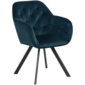 Actona Esszimmerstuhl Lola Marineblau