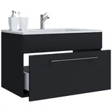VCM Badmöbel-Set Badinos 1-tlg. Schwarz