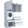 laundreezy Mehrzweckschrank-Set 168 x 238 x 68 cm Weiß