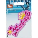 Prym 925331 Princess pink Applikation, rosa, 41 x 100mm