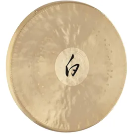 Sonic Energy 12 Zoll White Gong – Kleiner Doppel-Licht-Gong für Meditation, Klangheilung – Beidseitig glänzend – Inkl. Schlägel (WG-12)