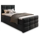 masseno Boxbett mit Bettkasten ¦ schwarz ¦ Maße cm B: 100 H: 98