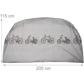 Relaxdays Fahrradgarage Kunststoff grau
