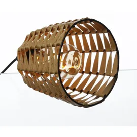 MARELIDA 1-flg. LED 15 cm Rattan-Optik braun