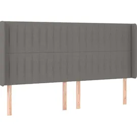 vidaXL Boxspringbett 180 x 200 cm Dunkelgrau