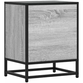 vidaXL Nachttisch Grau Sonoma 40x31x50 cm Holzwerkstoff und Metall