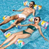 Luftmatratze Pool Wasserhängematte 4-in-1 Spielzeug Aufblasbar XL
