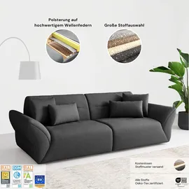 sit&more Big-Sofa SIT & MORE "Dali", grau (anthrazit), B:300cm H:91cm T:116cm, 100% Polyester, Sofas, Big-Sofa