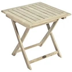Garden Pleasure Teak Gartentisch Tisch Beistelltisch Garten Balkontisch Holz