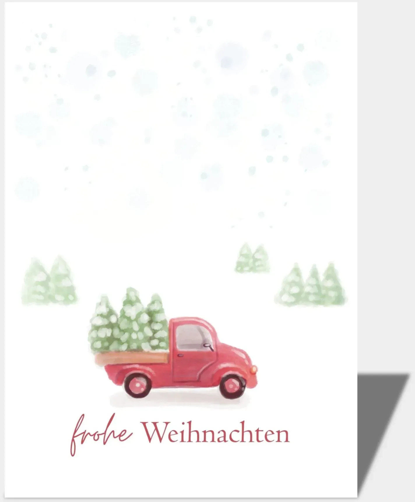 Postkarte  Frohe Weihnachten DIN A6