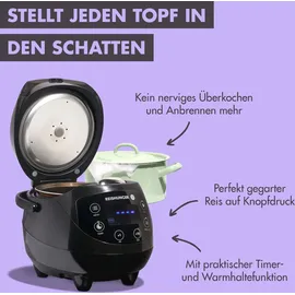 Reishunger Digitaler Mini Reiskocher schwarz