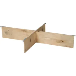 Siena Garden HOLZRAHMEN Teiler 4-fach mit Haken in natur