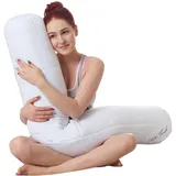 Aqua-Textil Soft Touch Seitenschläfer Rolle Ø20 x 145 cm Weiß