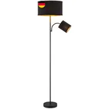 Home Sweet Home Stehlampe Schwarz Mit Leselampe – 175 Cm Stehleuchte Mit Corduro