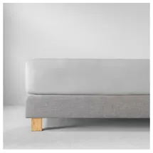 Estella Spannbettlaken Baumwolle 100 x 200 cm Silber