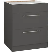 WIHO KÜCHEN Kochfeldumbauschrank Unna 60 x 57 x 82 cm Grau