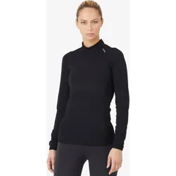 Laufshirt langarm Damen seamless Kiprun Skincare schwarz L