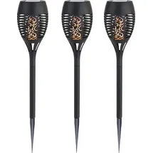 Trendline - Led Solarfackel 3er-set 40 Cm Mit Flackereffekt Solar-bodenleuchten