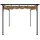 vidaXL Pergola mit Ausziehbarem Dach 300 x 300 cm taupe