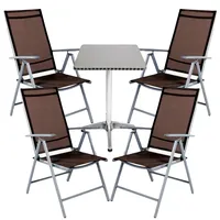 Mojawo Bistrogarnitur 5-tlg. Schokobraun