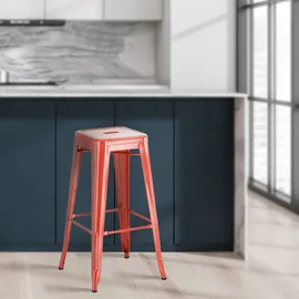 CLP 2er Set Barhocker Joshua rot