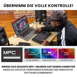 Akai Professional MPC Studio Controller MIDI Controller, Schwarz