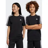 Adidas Essentials 3-Streifen Cotton T-Shirt Black / White 164