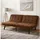 stilvora Schlafsofa mit Schlaffunktion 2-sizer sofa mit Bettkasten für Büros, Wohnungen, Klappbares Sofa Bett mit 5-fach verstellbarer Rückenlehne, 3-in-1 Multifunktionsmöbel für kleine Räume braun