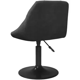 vidaXL Esszimmerstuhl Schwarz Samt