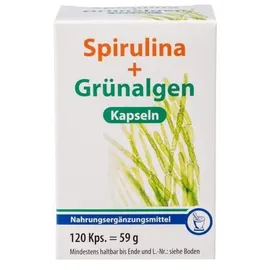 PHARMA PETER Spirulina + Grünalgen Chlorella Kapseln 120 St.