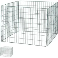 Relaxdays Komposter Metall, 2er Set, Biokomposter Garten, HxBxT: 70 x 90 x 90 cm, 560 Liter, Drahtkomposter Stahl, grün