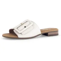 Gabor Damen Pantoletten, Frauen Slipper,Moderate Mehrweite (G),Wedge-Sohle,Schlupfschuhe,schluepfschuhe,Slides,Creme (Gold),40 EU 6.5 UK - 40 EU