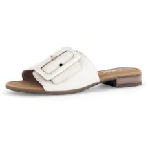 Gabor Damen Pantoletten, Frauen Slipper,Moderate Mehrweite (G),Wedge-Sohle,Schlupfschuhe,schluepfschuhe,Slides,Creme (Gold),40 EU 6.5 UK - 40 EU