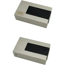 Schöner Wohnen SCHÖNER WOHNEN-Kollektion Gardinenstangen-Endstück »Stripe« Serie Einzelprogramm Matteo rechteckig, schwarz