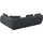 flexlux Eckcouch Polyester 3-Sitzer Schwarz