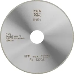 PFERD Tools Diamant-Trennscheibe D1A1R für Glas/Keramik/Hartmetall - 68412115